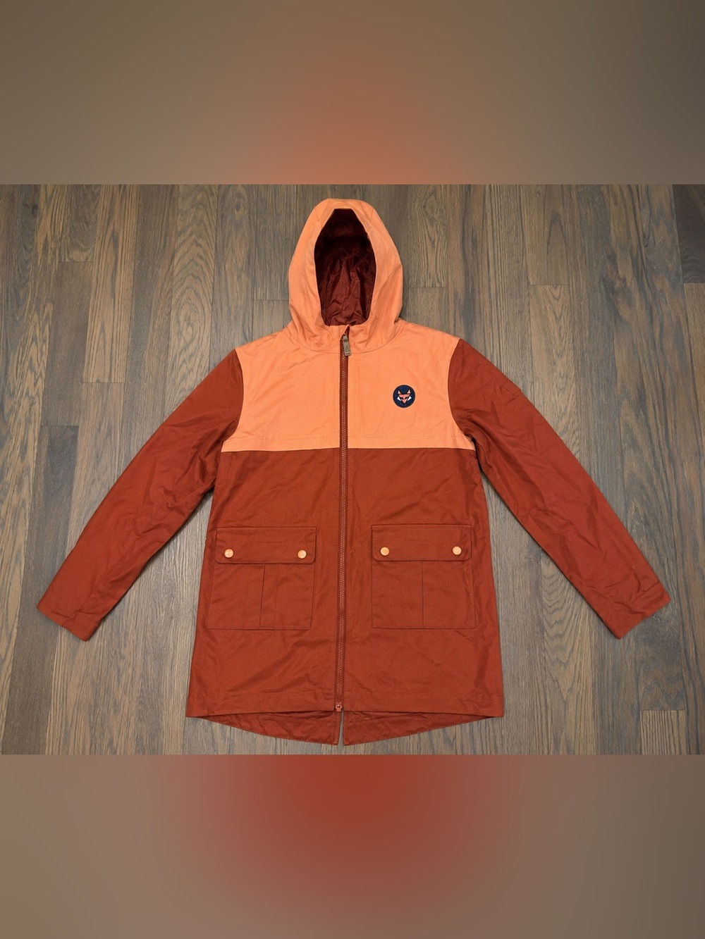 NWT Sunday Collective Burnt Henna Hooded Jacket Coat Youth Size 10Y